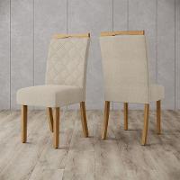 Cadeira Para Mesa De Jantar Bella Kit 02 Peças Nature Linho - Henn - 8