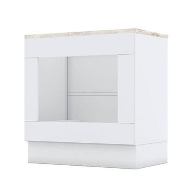 Balcão Forno De Embutir Nova York Branco Com Tampo Calcare - Henn