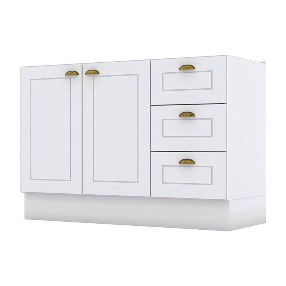 Cozinha Modulada Americana 5 Peças Com Armário 2 Portas 80cm Branco Hp - Henn - 2