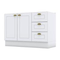 Cozinha Modulada Americana 5 Peças Com Armário 2 Portas 80cm Branco Hp - Henn - 2