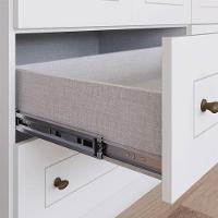 Berço Multifuncional Atlanta E Cômoda Infantil Americano Branco Fosco Henn - Reller - 7