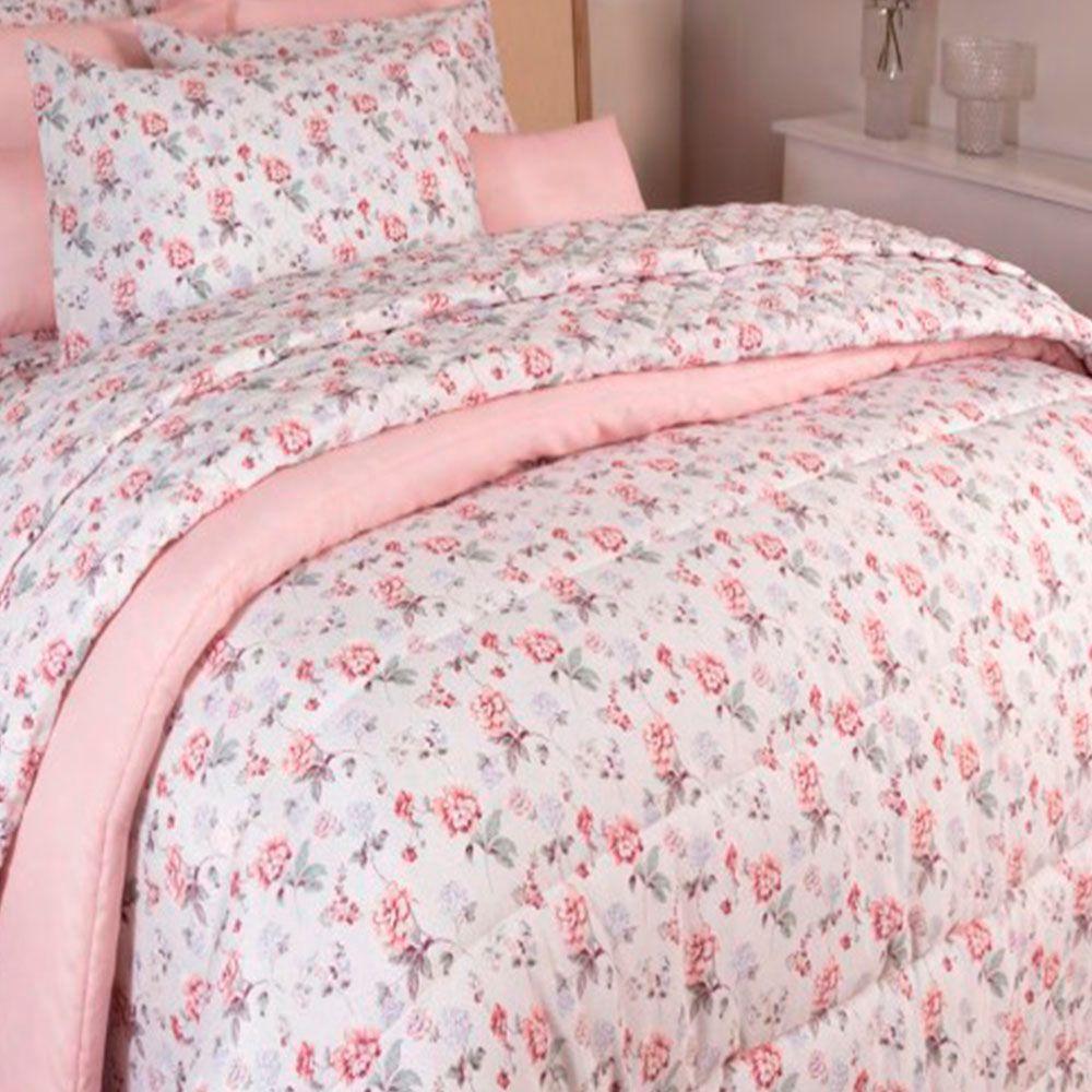 Jogo De Cama Duplo Queen 4 Peças 140 Fios 250x240cm Catarina Realce Premium - Sultan - 3