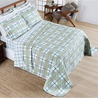 Cobre Leito Casal Dupla Face Sublime 400 Fios Micropercal Estampa York - 2