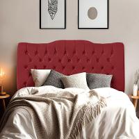 Cabeceira De Cama Box Queen 160 Cm Dunas vermelho - 3