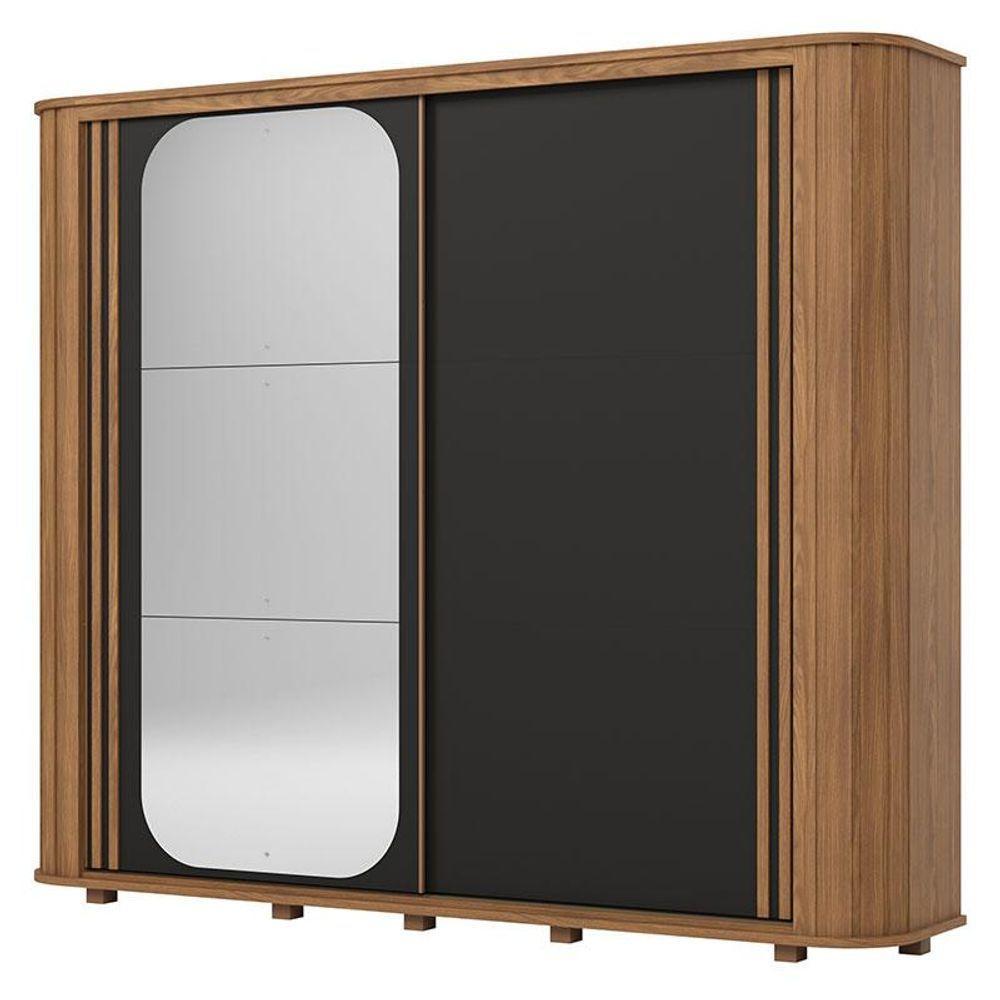 Guarda Roupa Casal Mozzate Ambiente 2 Portas Nature Off White Flex - Henn - 9