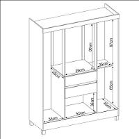 Guarda Roupa Casal Ecom 2 Café - Demóbile - 5