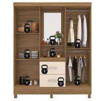 Guarda Roupa Casal Capelinha Lord Amêndola Off White - Demóbile