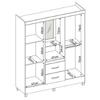 Guarda Roupa Casal Capelinha Lord Amêndola Off White - Demóbile - 5
