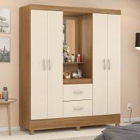 Guarda Roupa Casal Capelinha Lord Amêndola Off White - Demóbile - 6