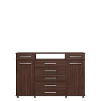 Guarda Roupa Casal Flash 2 Com Cômoda London Café - Demóbile - 5