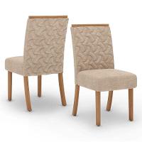 Cadeira Para Mesa De Jantar Esther Ambiente Kit 02 Peças Nature Creme - Henn - 7