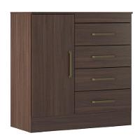 Guarda Roupa Casal Cádis Com Cômoda Montevidéu Café Touch -demóbile - 6