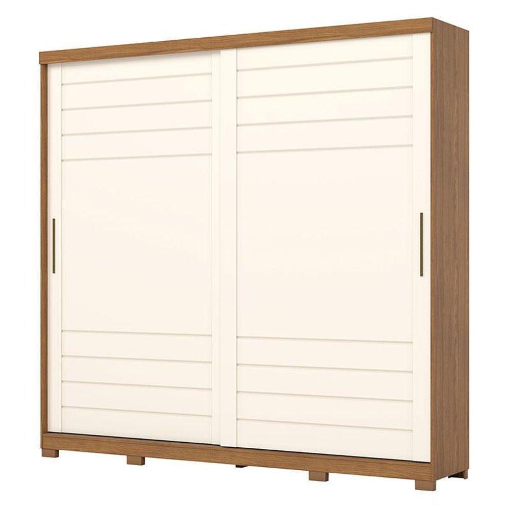 Guarda Roupa Casal Cayman E Cômoda Ravenna Ambiente Nature Off White - Henn - 2
