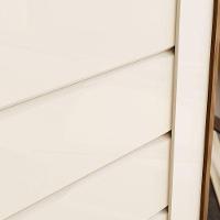 Guarda Roupa Casal Cayman E Cômoda Ravenna Ambiente Nature Off White - Henn