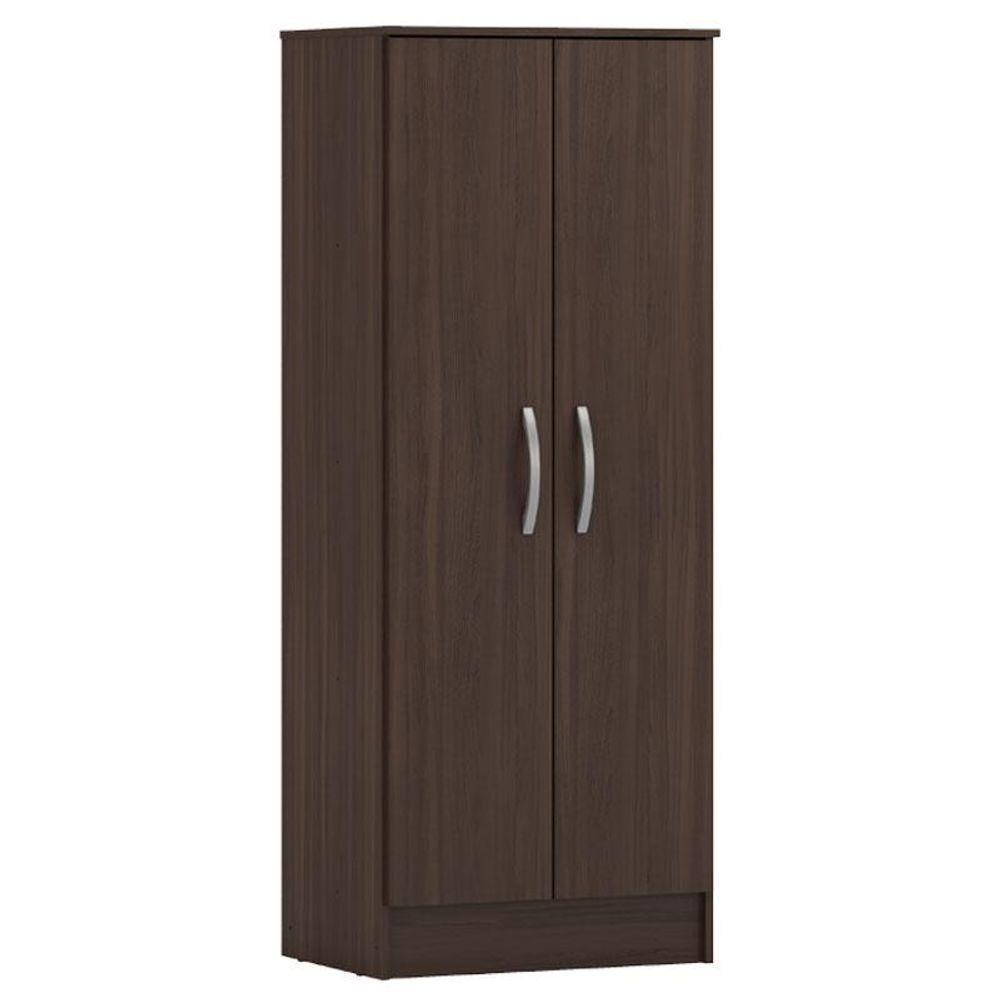 Guarda Roupa Casal Flash 2 Com Multiuso Viena Com Cômoda Montevidéu Café - Demóbile - 5