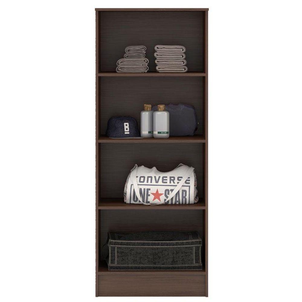 Guarda Roupa Casal Flash 2 Com Multiuso Viena Com Cômoda Montevidéu Café - Demóbile - 6