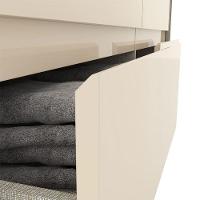 Guarda Roupa Casal Caju 6 Portas Ambiente E Cômoda Ravenna Nature Off White - Henn - 9