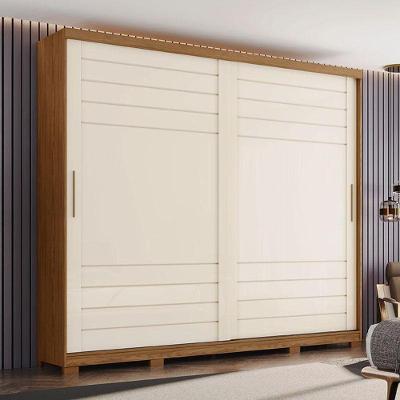 Guarda Roupa Casal Cayman Ambiente 2 Portas Nature Off White - Henn