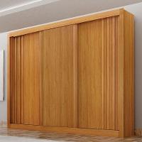 Guarda Roupa Casal 3 Portas Milano Cinamomo - Leifer Móveis - 6