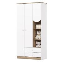 Guarda Roupa 3 Portas E Berço Mini Cama Magia Branco Jequitibá Hp Com Colchão 130x60 Ortobom - Henn - 6