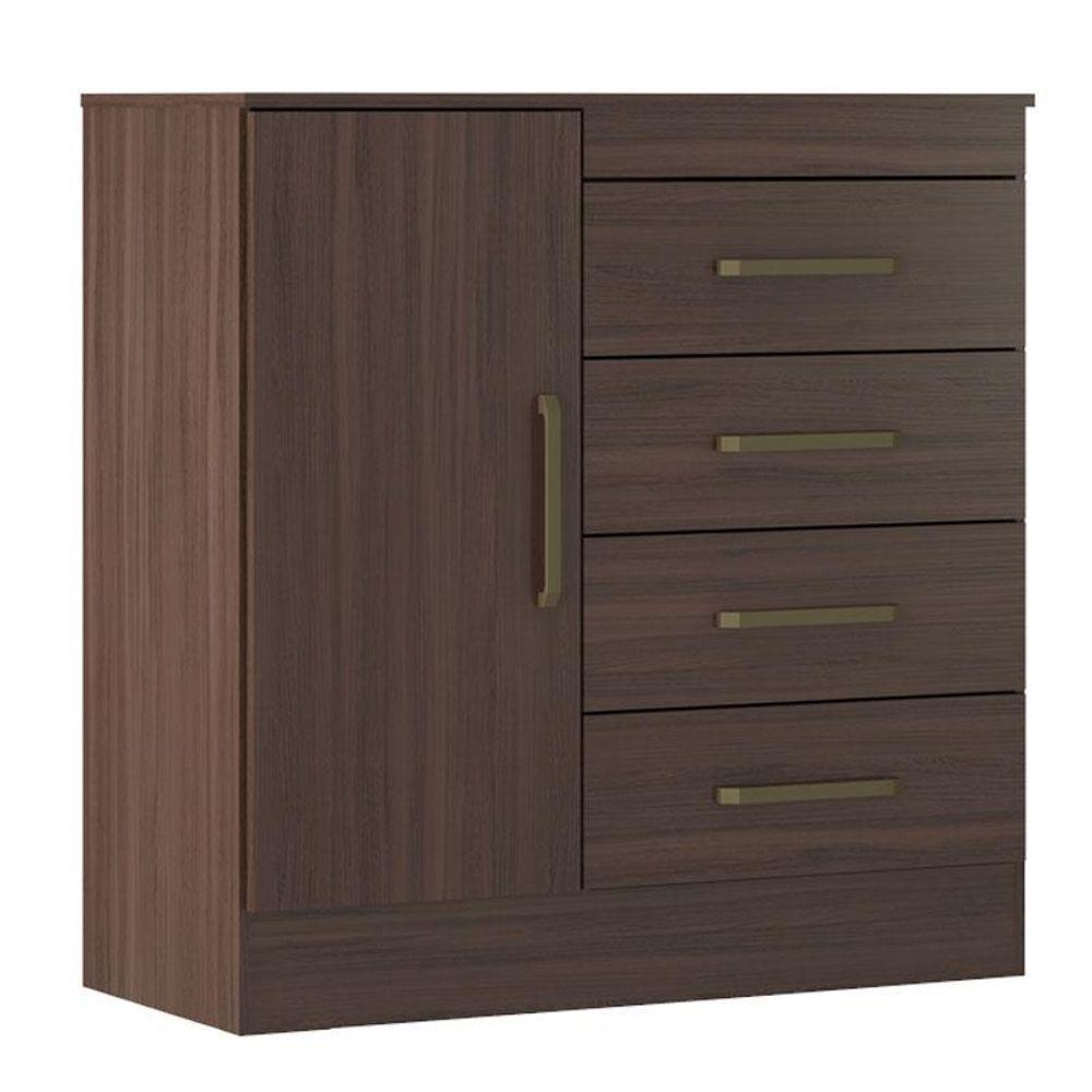 Guarda Roupa Casal Capelinha Lord Com Multiuso Viena Com Cômoda Montevidéu Café Touch - Demóbile - 8