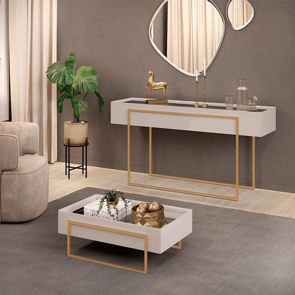 Aparador E Mesa De Centro Pilar Bali - Dj Móveis - 6