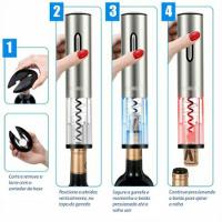 Abridor Vinho Saca Rolha Elétrico Sem Fio Bateria Recarregável 883 Lorben - 5