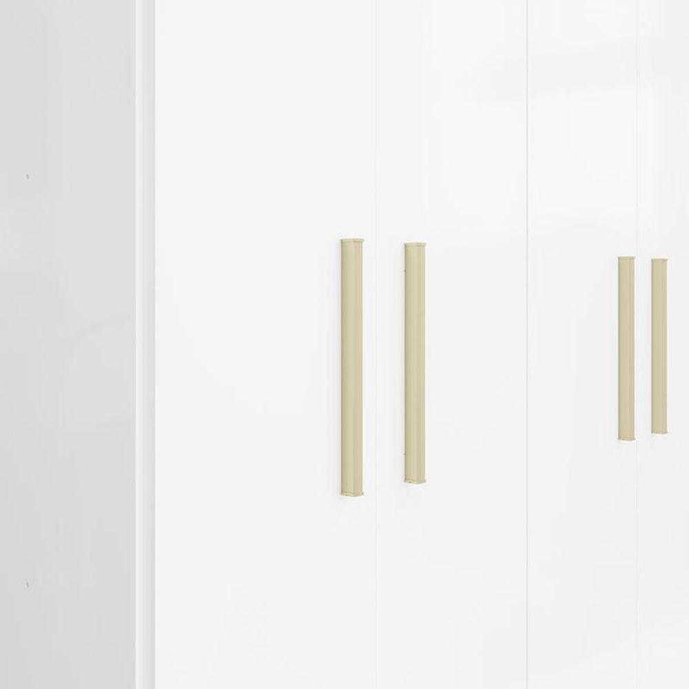 Guarda Roupa Casal Ipê 6 Portas Branco Fosco - Kits Paraná - 3