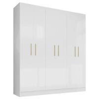Guarda Roupa Casal Ipê 6 Portas Branco Fosco - Kits Paraná - 1