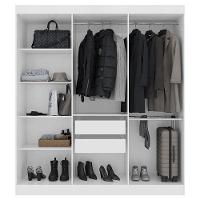 Guarda Roupa Casal Ipê 6 Portas Branco Fosco - Kits Paraná
