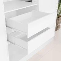 Guarda Roupa Casal Ipê 6 Portas Branco Fosco - Kits Paraná - 5