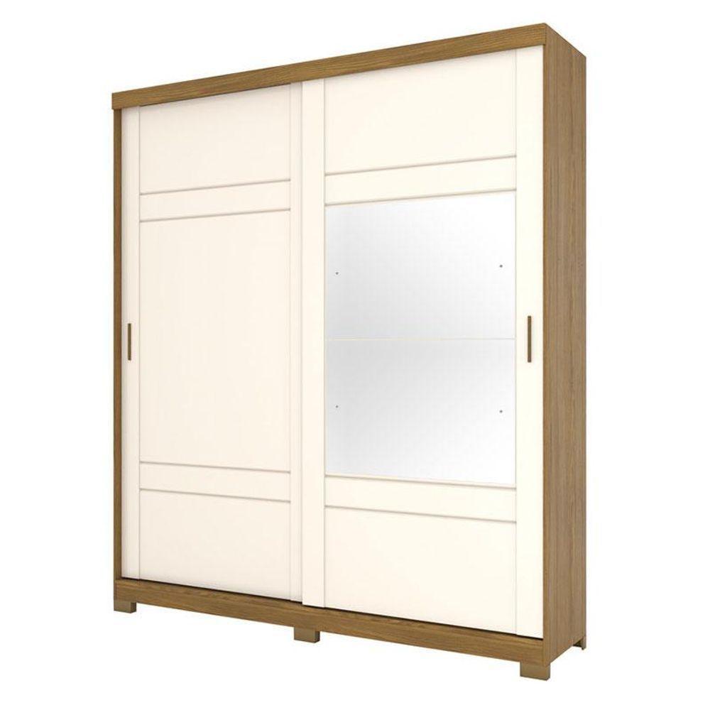 Guarda Roupa Casal Verg E Cômoda Ravenna Ambiente Nature Off White - Henn - 2