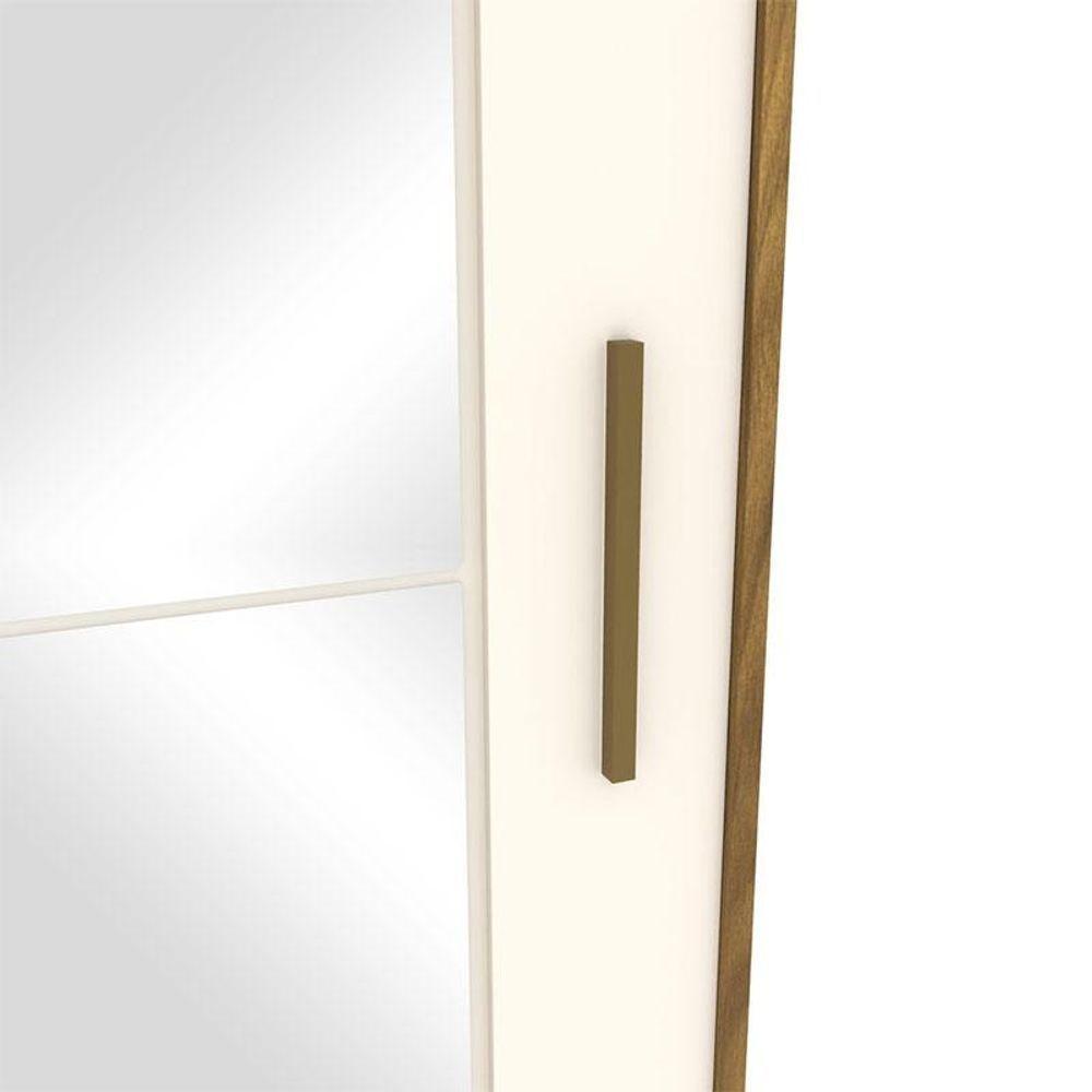 Guarda Roupa Casal Verg E Cômoda Ravenna Ambiente Nature Off White - Henn - 4