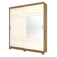 Guarda Roupa Casal Verg E Cômoda Ravenna Ambiente Nature Off White - Henn - 2