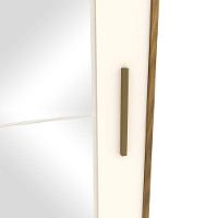 Guarda Roupa Casal Verg E Cômoda Ravenna Ambiente Nature Off White - Henn