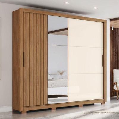 Guarda Roupa Casal Vasti Ambiente 2 Portas Nature Off White - Henn