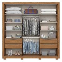 Guarda Roupa Casal Vasti Ambiente 2 Portas Nature Off White - Henn - 2