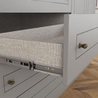 Guarda Roupa Infantil Americano Ambiente 4 Portas Cinza - Henn