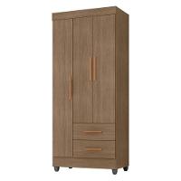 Guarda Roupa Solteiro Lite Ambiente 3 Portas Carvalho Oak - Móveis Leão - 5