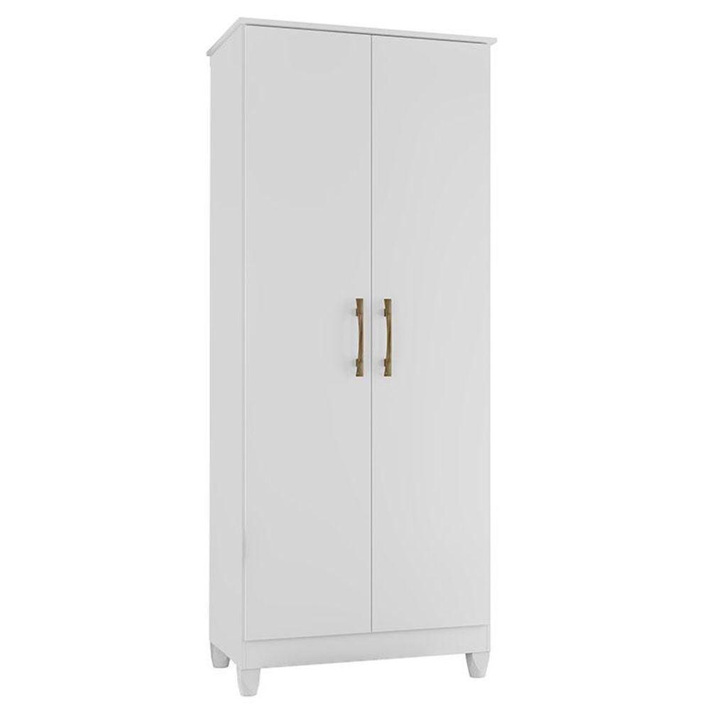 Guarda Roupa Infantil Sobral E Armário Multiuso Jade Branco Brilho - Moval - 5