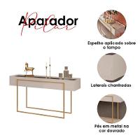 Painel Para Tv Suspenso Nando Cedro Bali E Aparador Para Sala Pilar Bali - Dj Móveis - 5