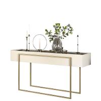 Painel Para Tv Nando Freijó Off White Com Aparador Para Sala Suri E Mesa De Centro Suri Off White - Dj Móveis