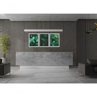 Quadro Decorativo Folhagem Verde Com Moldura Branco - 2