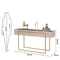 Painel Para Tv Suspenso Bento Cedro Bali E Aparador Para Sala Suri Bali - Dj Móveis - 7