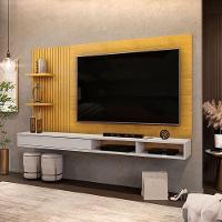 Painel Para Tv Suspenso Ambiente Bento Cedro Bali - Dj Móveis - 1