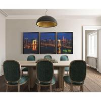 Quadro Decorativo Cidade Com Moldura Preto - 3