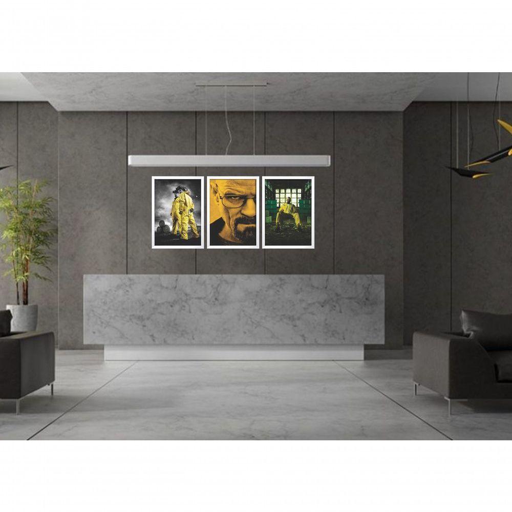 Quadro Decorativo Breaking Bad Com Moldura Branco - 3