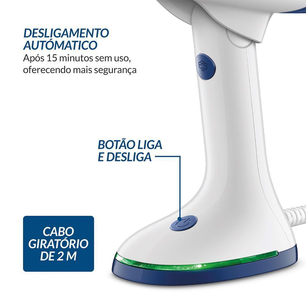 Passadeira A Vapor Dobrável Mondial Branco/azul VP-10-DB Bivolt - 2
