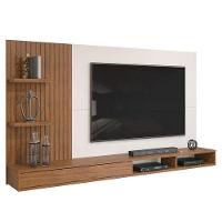 Painel Para Tv Bento E Aparador Buffet Mercuri Freijó Off White - Dj Móveis - 2