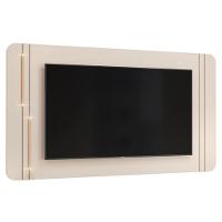 Painel Para Tv Suspenso Ariana E Aparador Para Sala Pilar Off White - Dj Móveis - 2